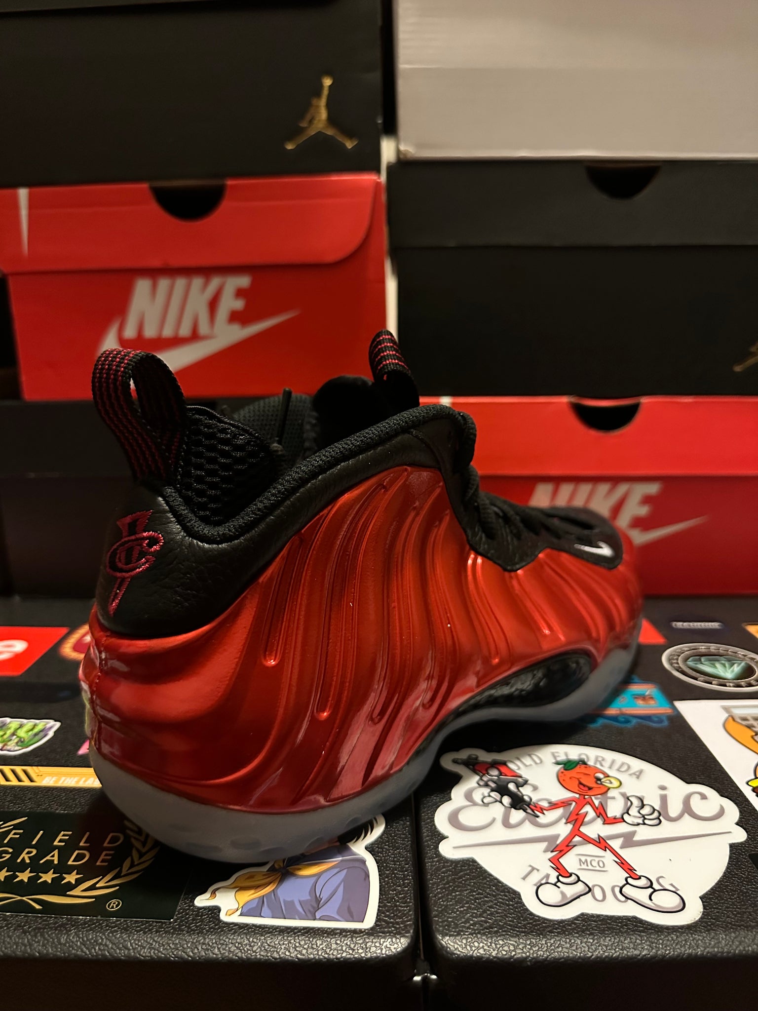 Foamposite Metallic Red