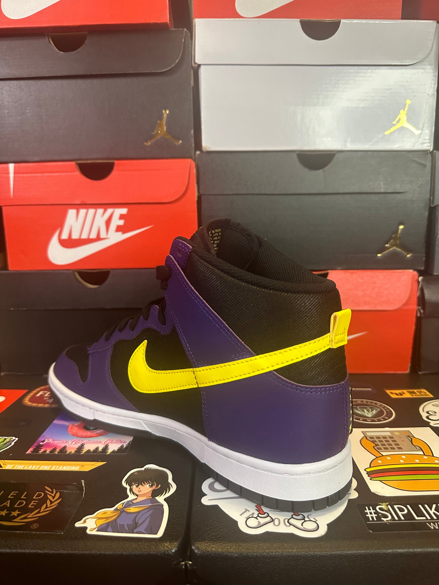 Nike dunk high Emb lakers