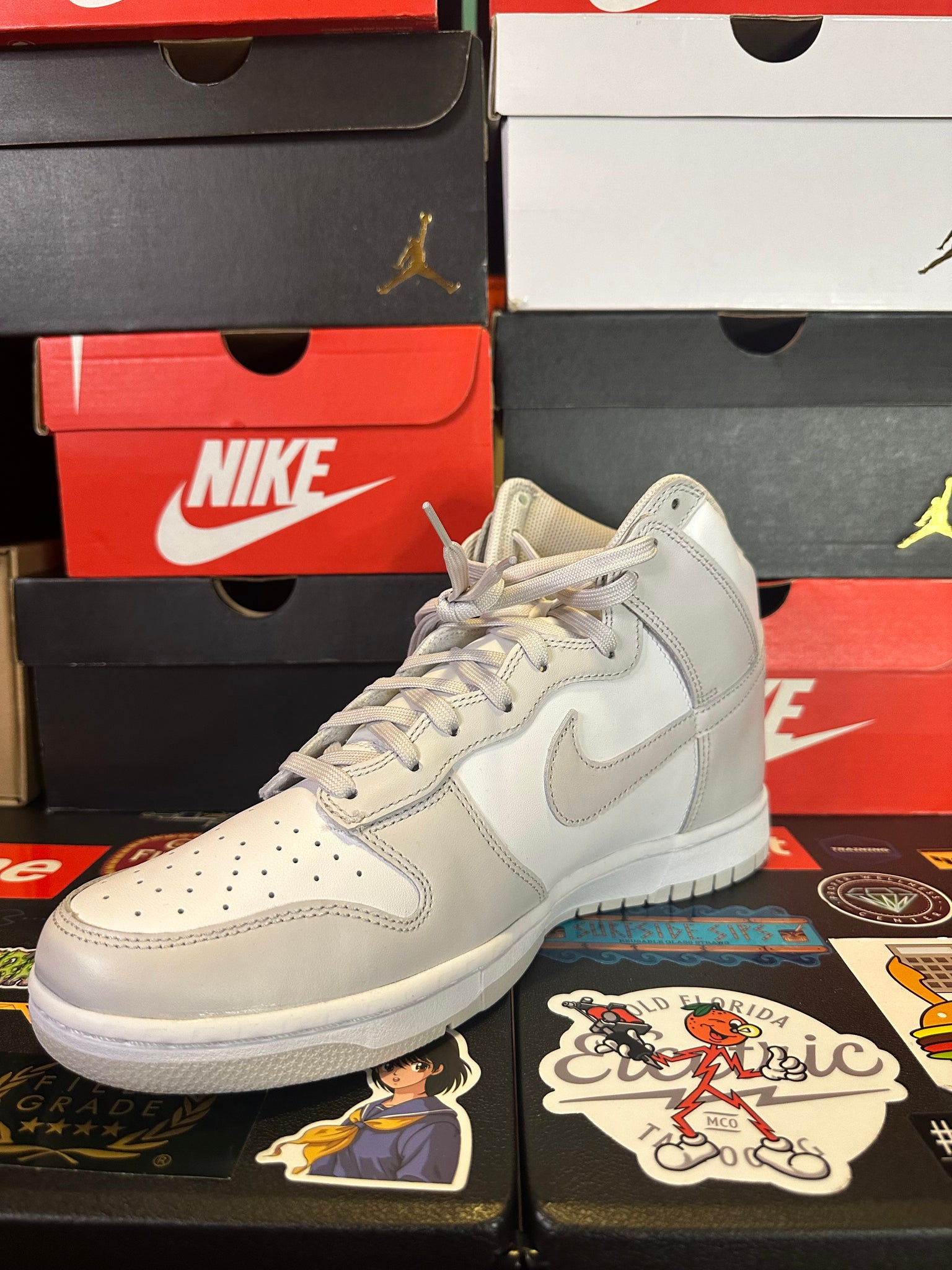 Nike Dunk Hi Retro White Vast Grey